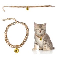 Cat Chain Collar With Bell Fashion Design Pet Necklace Puppy Collar Dog Necklace