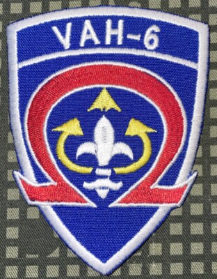 USN VAH-6 Heavy Attack Squadron Patch Hook & Iron-On Repro New A816