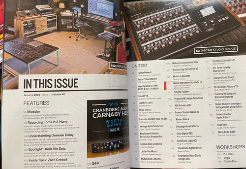 Sound on Sound Magazine January 2025 Native Instruments KOMPLETE 15 ULTIMATE - Picture 2 of 2