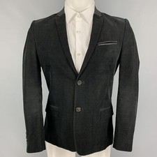 The Kooples Taille 36 Veste De Sport En Velours Côtelé Noir En Coton