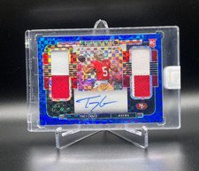 2021 PANINI ONE TREY LANCE #373 ROOKIE FORMULA ONE PATCH BLUE PRIZM AUTO /25 RPA