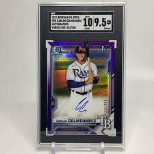 2021 Bowman Chrome Carlos Colmenarez #CPA-CC Autograph Purple Refractor /250