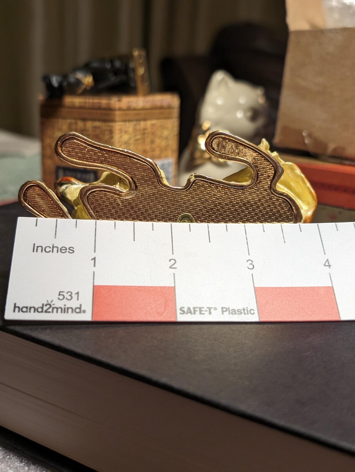 Vintage RUCINNI Golden Retriever Swarovski Jeweled Hinged