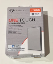 Seagate  1TB External Hard Drive - Silver