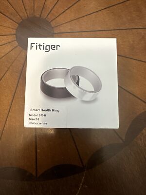 Fitiger Health Fitness Tracker Smart Ring, Activity Tracker Bracelet  White US 9