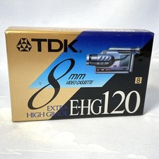 TDK 8mm HS 120 High Standard Blank Video Camcorder Cassette Tape New Sealed