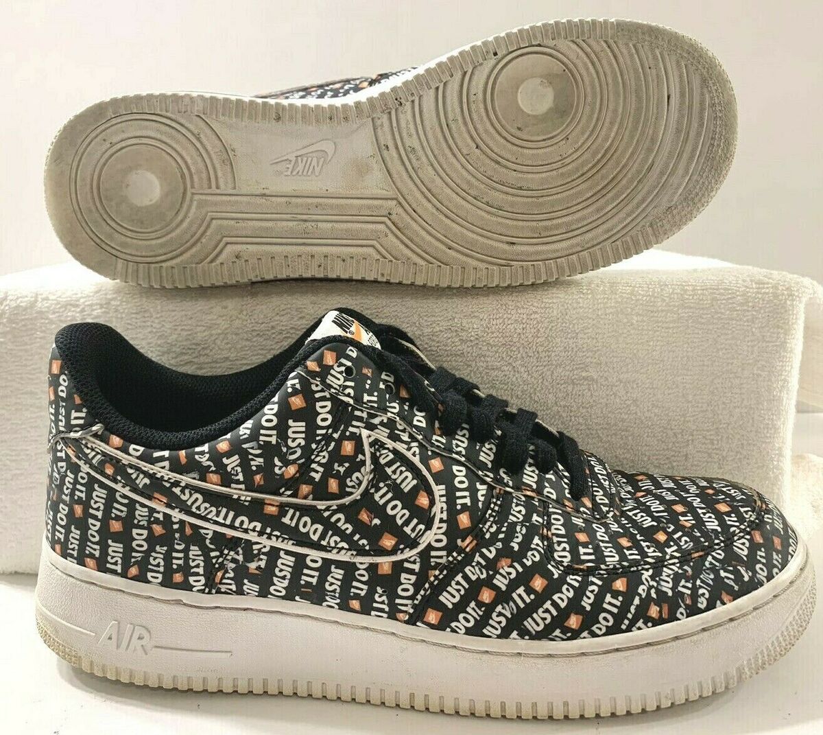Nike Air Force 1 Low '07 LV8 Just Do It Pack Black JDI Mens Nike Air Force 1 Low '07 LV8 Just Do It Pack Black JDI Mens
