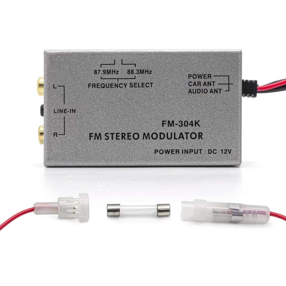 FM Modulator Stereo MP3 Auto Antenne Kabel car radio Cinch AUX Adapter Universal - Bild 2 von 3