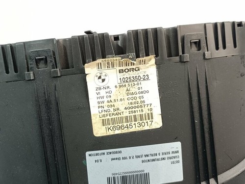 696451301 quadro strumenti per BMW SERIE 3 BERLINA (E90) 2.0 16V DIESEL 235406 - Foto 4 di 13
