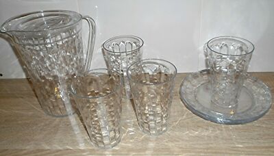 Tupperware,Diamant Serie,9teiliges-Getänke-Set,Kanne,Teller,Becher,edel,Neu+OVP!