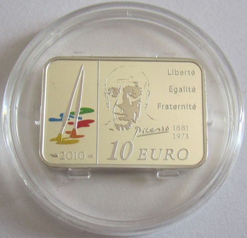 Frankreich 10 Euro 2010 Maler Pablo Picasso Silber - Bild 2 von 3