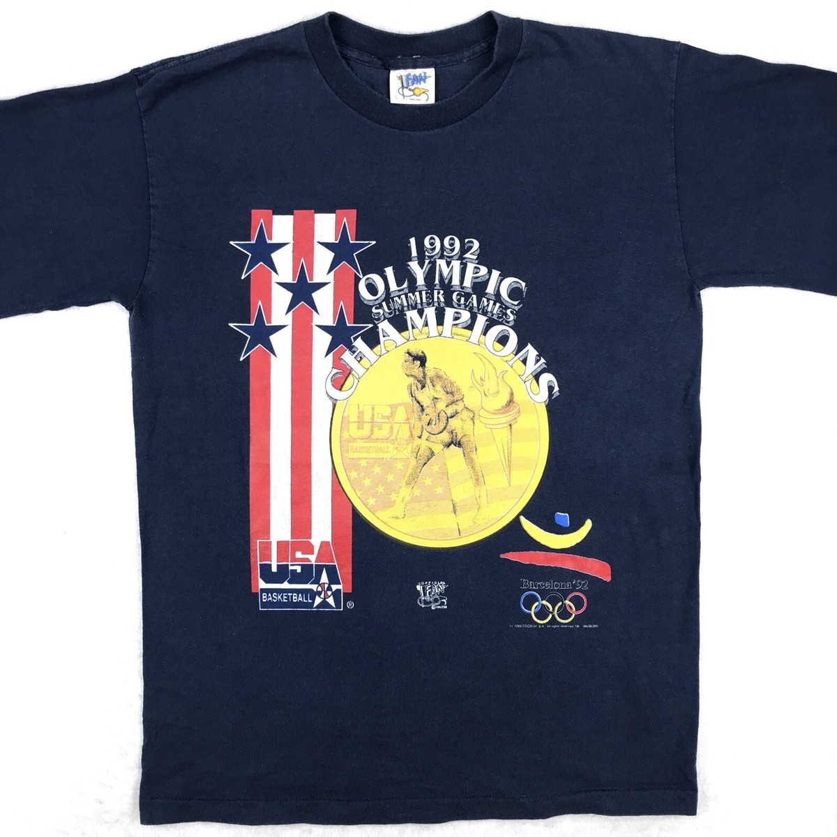 vintage 1992 USA BASKETBALL OLYMPICS T-Shirt M/L single stitch