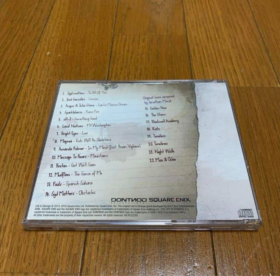 Life Is Strange Original Soundtrack CD Limited edition Game
