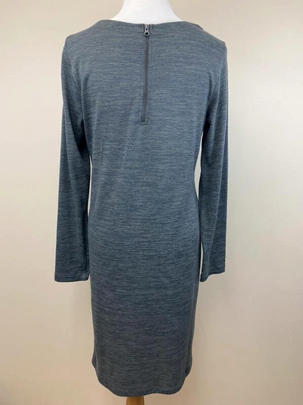 lole marley dress heather long sleeve front slit knit sweater