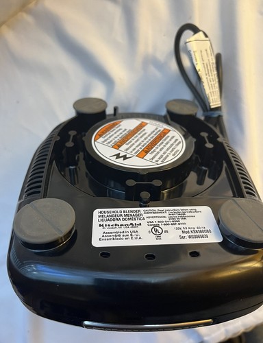 KitchenAid KSB560 Blender Motor Base Replacement KSB560OBO Black - TESTED - Picture 7 of 7
