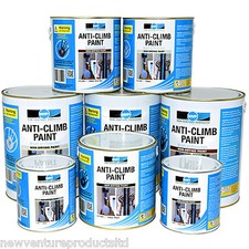 Anti Climb Security Paint, Anti Vandal & Burglar. Sizes 1, 2.5, 5 & 20 litres