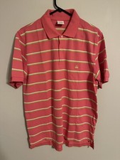 Brooks Brothers 1818 Original Fit Pink Striped Performance Polo Shirt - Men's M