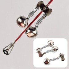 10pcs Single/Double Bells Fishing Bite Alarms Fishing Rod Clip Tip Tool C1C3