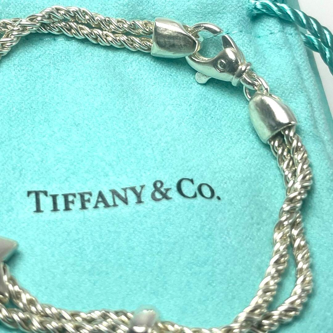 Tiffany & Co. Twisted Double Rope Star Bracelet Silver 925 Tiffany & Co. Twisted Double Rope Star Bracelet Silver 925