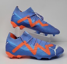 Puma Future Ultimate FG/AG Soccer Cleats 107165-01 Blue Orange Mens Size 13 New