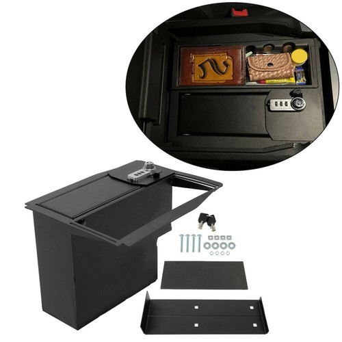 Center Console Safe Lock Vault For 15-22 Ford F150 Raptors F250 F350 Super Duty - Picture 2 of 13