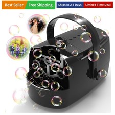 Bubble Machine Durable Automatic Bubble Blower, 18000 Big Bubbles Per Minute...