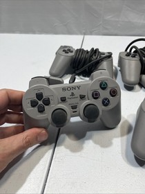 Sony PlayStation PSOne Analog Controller PS1 OEM Original White SCPH-  Tested X4