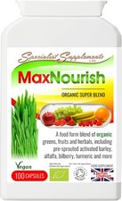 MaxNourish Organic 100 Capsules, (Pack of 1)