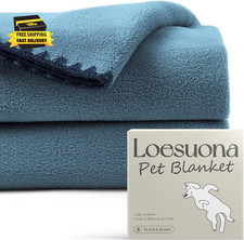 Super Soft Fleece Dog Blanket - 2 Pack, Dog Blankets for Small Dogs, Dog Blanket