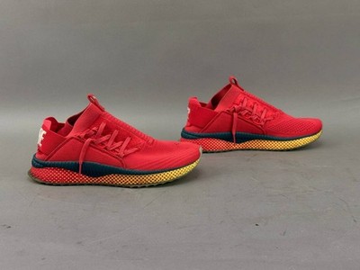 Puma Tsugi Jun Womens Red Lace-Up Trainers Sneakers Size 8