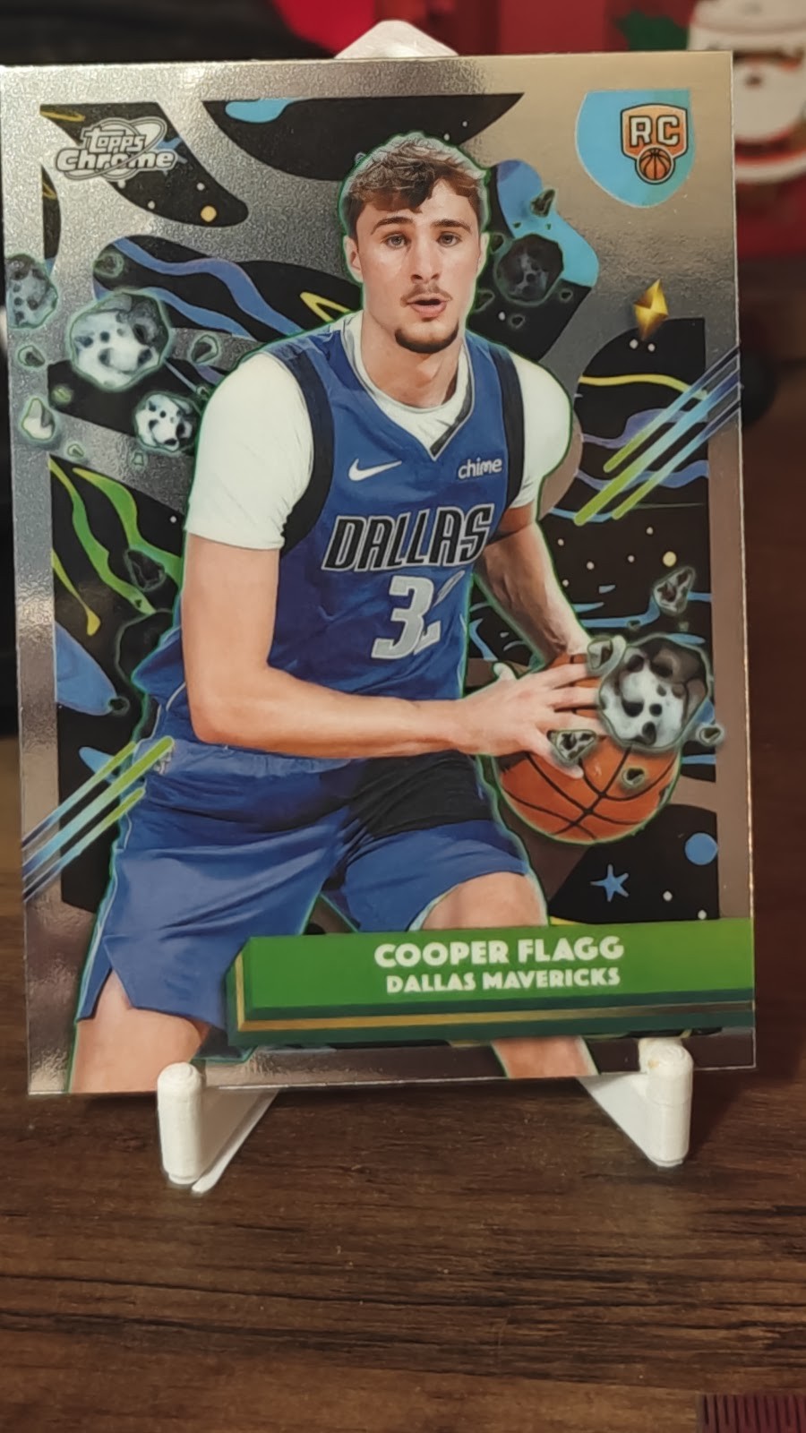 2025-26 Cosmic Chrome Cooper Flagg #12 Base RC Mavericks