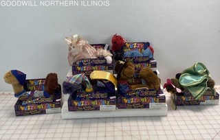 Vintage Gund Wuzzy Wiggles Cute N' Curly Critters Plush Toys Outfits
