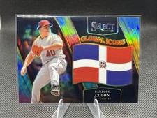 2025 Panini Select Global Icons Bartolo Colon #7 Tie-Dye Prizm /25