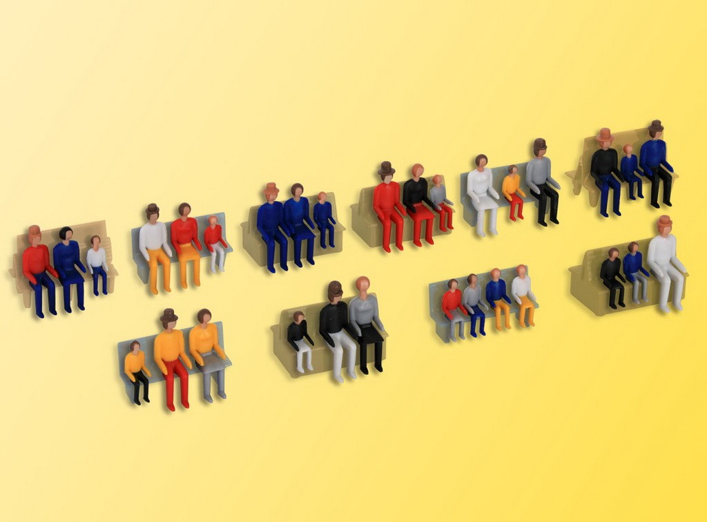 Kibri 38114 H0 Sitzende Figuren