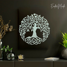 Tree of Life Wall Art – Boho Spiritual Home Décor, Modern Plastic Wall Hanging