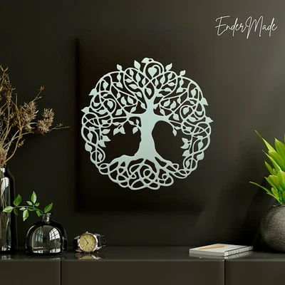 Tree of Life Wall Art – Boho Spiritual Home Décor, Modern Plastic Wall Hanging - Image 1 of 4