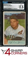 1954 BOWMAN #164 EARLY WYNN INDIANS HOF CGC 2.5