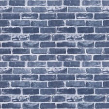 Timeet Blue Brick Wallpaper Peel and Stick 17.7" x 118.1",