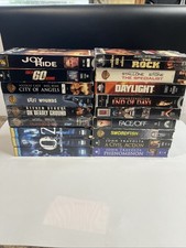 18 VHS Movie Lot Vintage Action Walker, Cage, Seagal, Travolta, Stallone, Schw