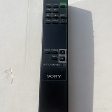 Sony RM-S112 Audio System Remote Control Tested WORKING Cracked Battery Cover