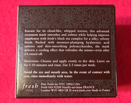 FRESH BLACK TEA INSTANT PERFECTING MASK FULLSIZE 3.3 OZ NIB - Picture 4 of 5