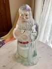 VINTAGE FENTON SANTA CLAUSE HAND PAINTED FIGURINE " LIMITED EDITION