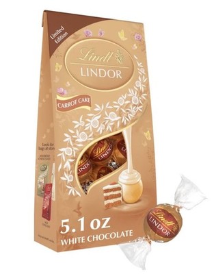 Lindt Lindor 5.1oz CARROT CAKE White Chocolate Truffle Limited Edition