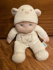 9" Eden Learning Curve YELLOW SOFT DOLL RATTLE plush stuffed baby toy