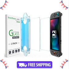amFilm OneTouch Screen Protector for Switch 2, 2-Pack Tempered Glass, 7.9"
