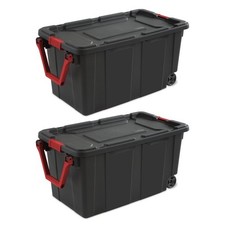 Sterilite 2 pack 40 Gallon Wheeled Industrial...