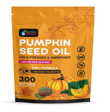 Pumpkin Seed Oil 1000mg with Saw Palmetto 300 Softgels