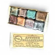 8 VTG Dona’s Hues Metallic Transluccents Non Firing For Ceramics NOS Open Box