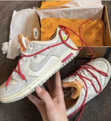 off white dunks orange laces
