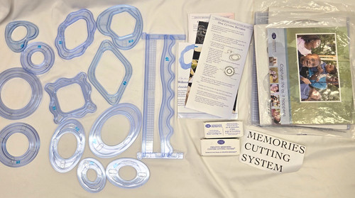 Creative Memories Cutting System LOT Patterns Mat Templates Blades VTG CM